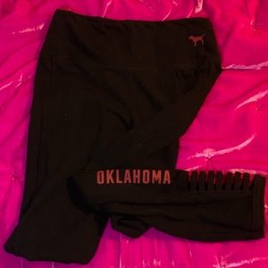 VS PINK University Oklahoma Leggings